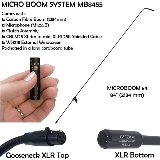 Audix MB8455-C MicroBoom System 84