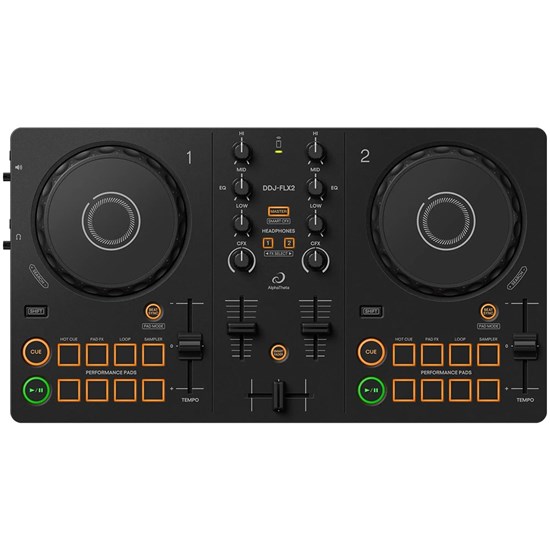 AlphaTheta DDJ-FLX2 Compact 2-Channel DJ Controller