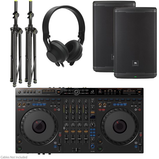 AlphaTheta DDJ-GRV6 Bundle w/ AIAIAI TMA-2 DJ Headphones, 2x JBL EON715 Speakers & Stands