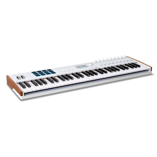 Arturia KeyLab 61 MK3 Universal MIDI Controller Keyboard (White)