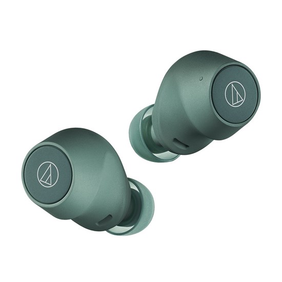 Audio Technica CKS30TW Truly Wireless Noise-Cancelling Earbuds (Green)