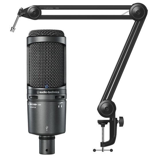 Audio Technica AT2020USB+ USB Condenser Microphone w/ Boom Arm