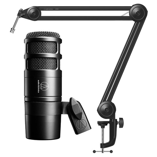 Audio Technica AT2040 Dynamic Hypercardioid Mic w/ Boom Arm