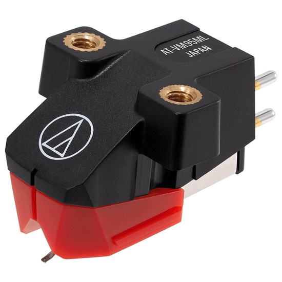 Audio Technica AT-VM95ML Dual Moving Magnet Cartridge Mounted on Headshell