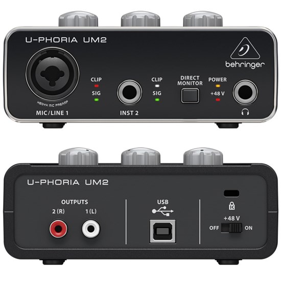 Behringer U-Phoria Studio Recording/Podcasting Bundle w/ Interface, Mic & Headphones