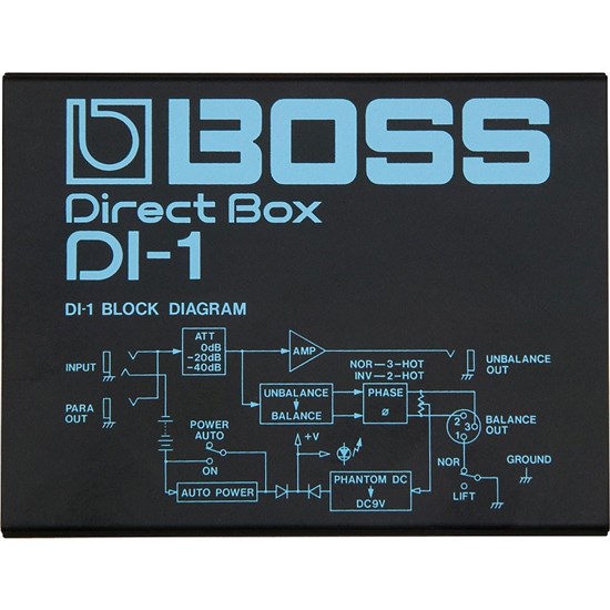 Boss DI1 Direct Box | DI / Direct Box - Mannys Music // Mannys Music