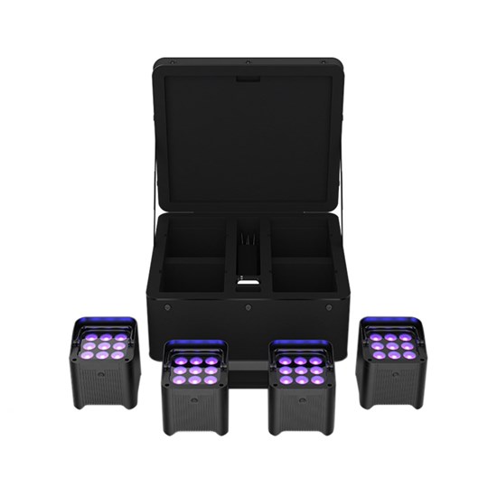 Chauvet DJ Freedom PAR H9 IP X4 LED Accent Light Hex Colour w/IP65 Rating 4 Pack