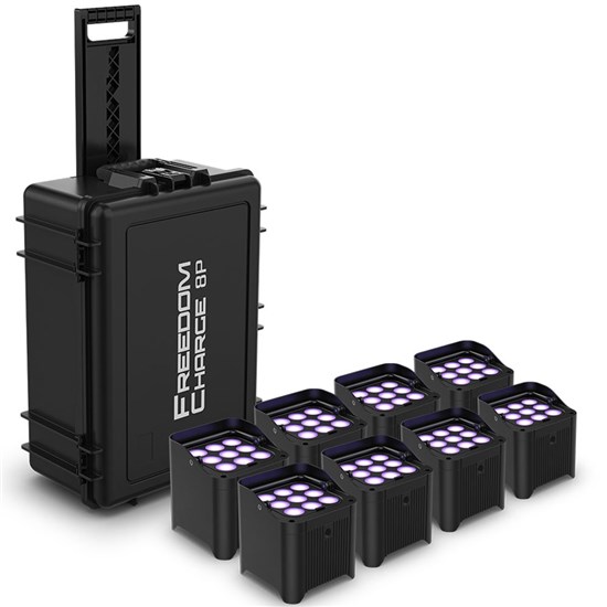 Chauvet DJ Freedom Par H9IP Gig Pack w/ 8 x Units & Charging Case