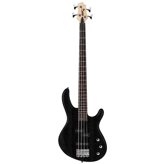 Cort Action PJ 4-String Bass Guitar (Open Pore Black)