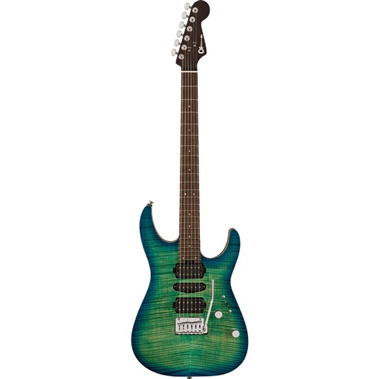 Charvel MJ DK24 HSH 2PT W (Caribbean Burst)