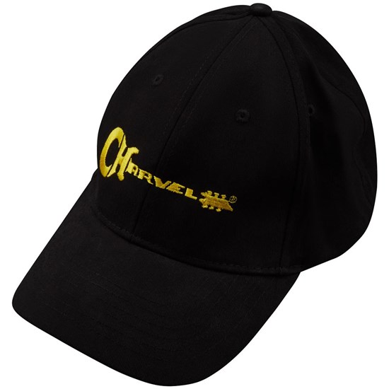 Charvel Guitar Logo Flexfit Hat (Black w/ Yellow Logo)