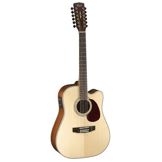 Cort MR710F-12 12-String Acoustic Guitar w/ Cutaway & Pickup (Natural Satin)