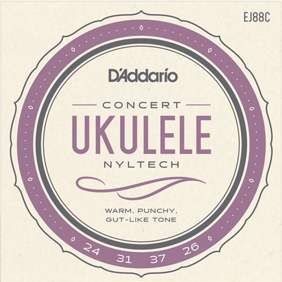 D'Addario EJ88C Nyltech Ukulele Strings Concert