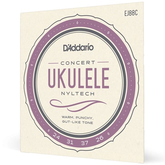 D'Addario EJ88C Nyltech Ukulele Strings Concert