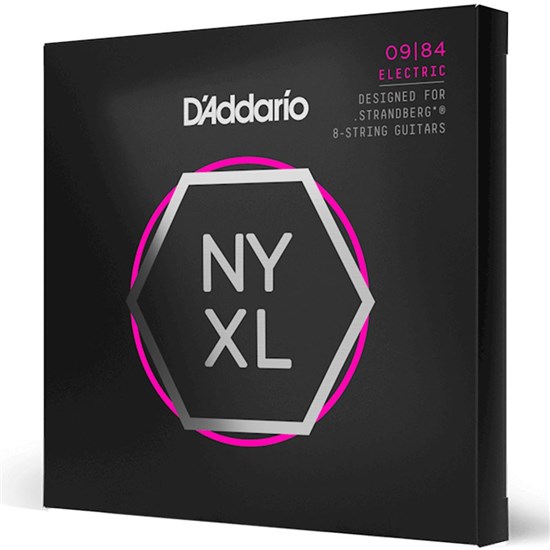 D'Addario NYXL0984SB 8-String Strandberg Electric Guitar Strings Custom Light 09-84