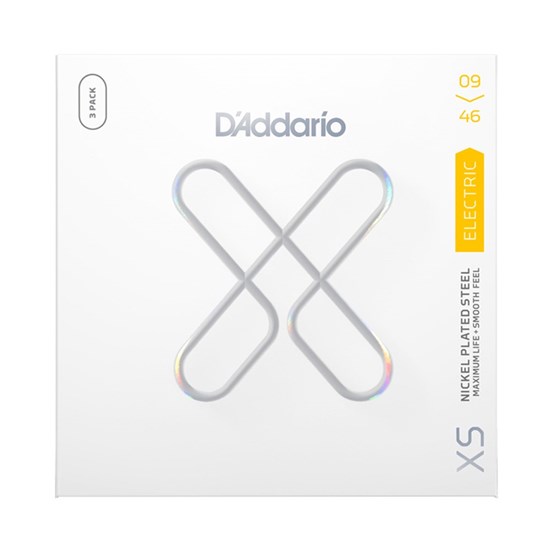 D'Addario XSE0946 XS Coated Nickel Plated Steel Electric 3-Pack - Sup Lt/Reg (9-46)