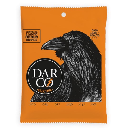 Darco D960 Light/Heavy Nickel Electric Guitar Strings (10-52)