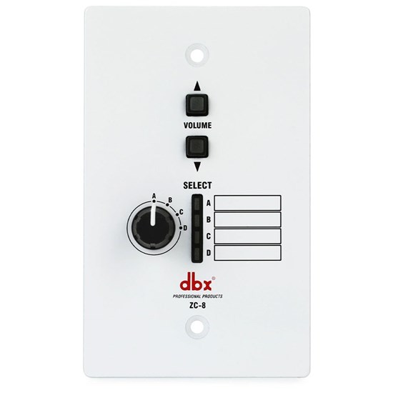 DBX ZC8 Wall Mount Up/Down Volume Controller