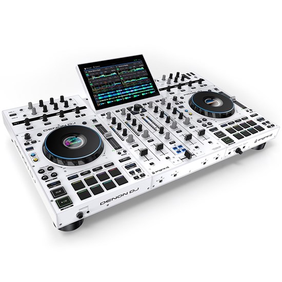 Denon Prime 4+ Standalone 4-Deck DJ System (Special Edition White)