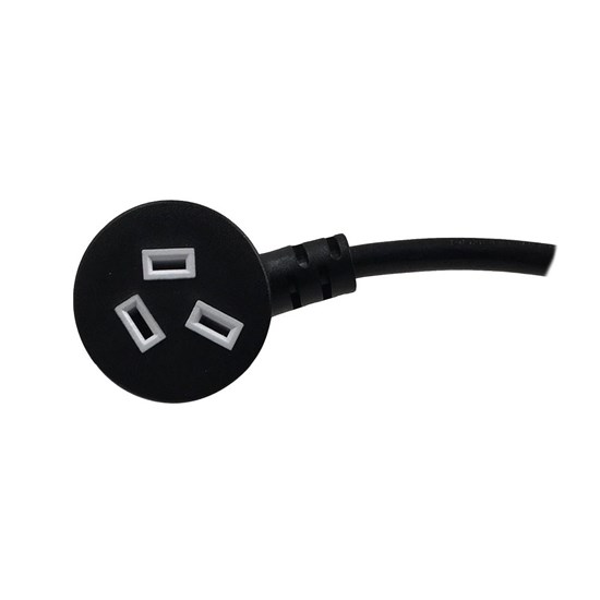 DL IEC Power Cable w/ Piggyback Plug (1m)