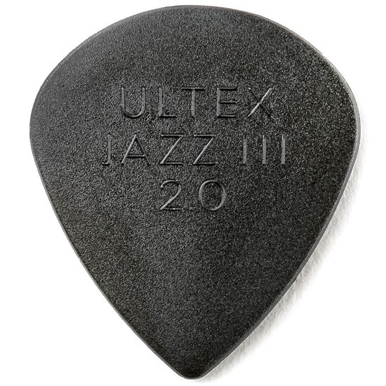 Dunlop Ultex Jazz III Guitar Pick 6-Pack - Black (2.00mm)