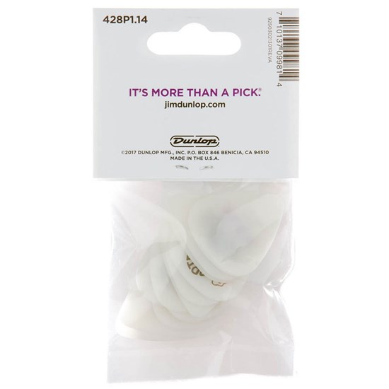 Dunlop Tortex Flex Guitar Pick 12-Pack - White (1.14mm)