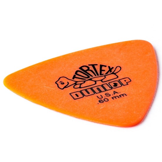 Dunlop Tortex Triangle Guitar Pick 6-Pack - Orange (.60mm)