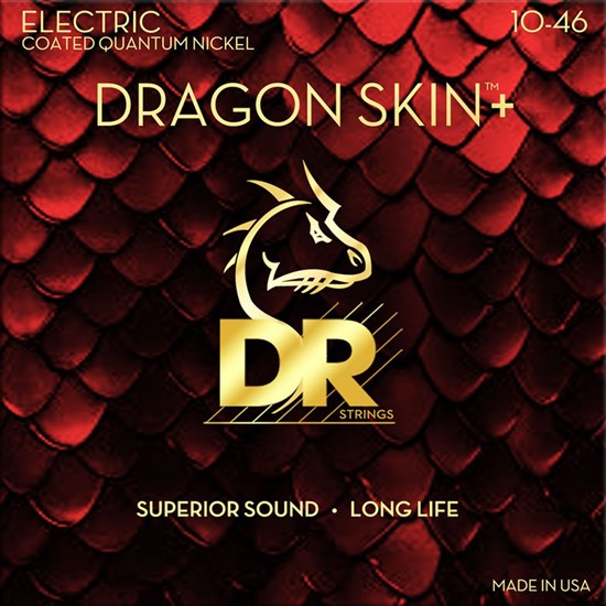 DR Dragon Skin + Electric Guitar Strings (10-46)