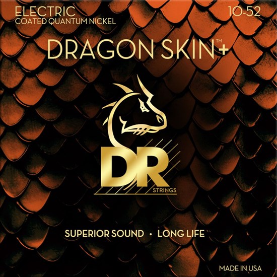 DR Dragon Skin + Electric Guitar Strings (10-52)