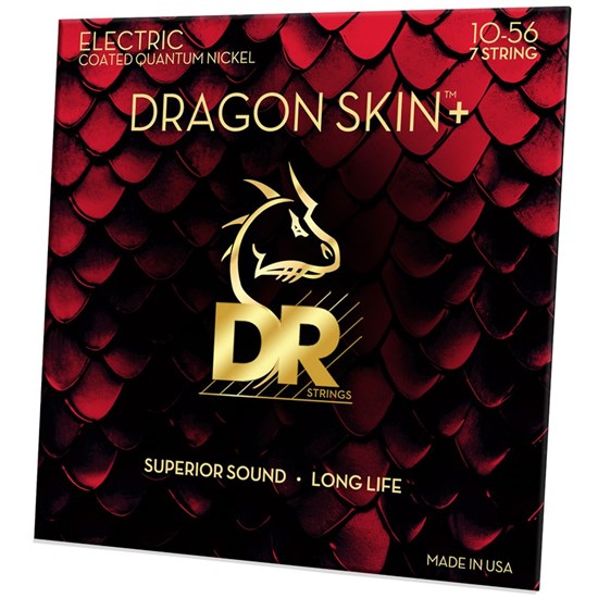 DR Dragon Skin + 7 String Electric Guitar Strings (10-56)