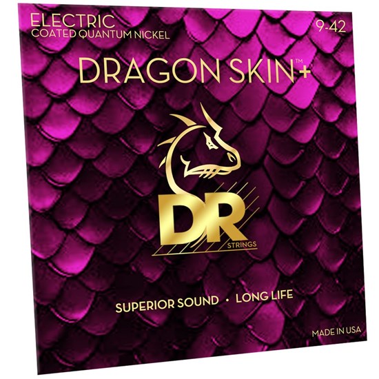 DR Dragon Skin + Electric Guitar Strings (9-42)