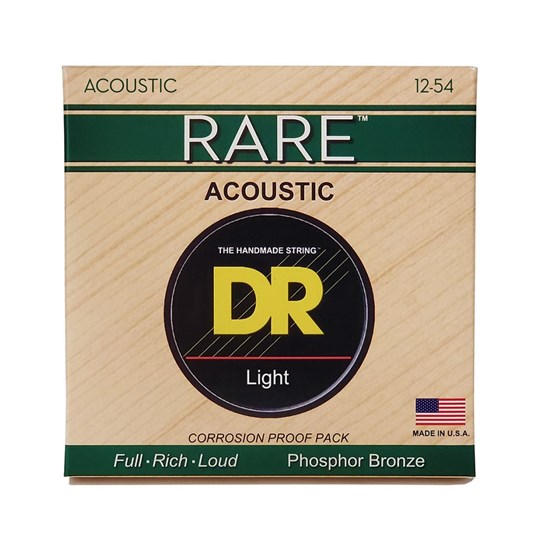 DR Rare Phosphor Bronze Acoustic Guitar Strings Light (12-54)