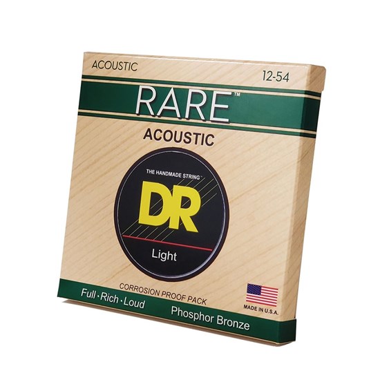 DR Rare Phosphor Bronze Acoustic Guitar Strings Light (12-54)