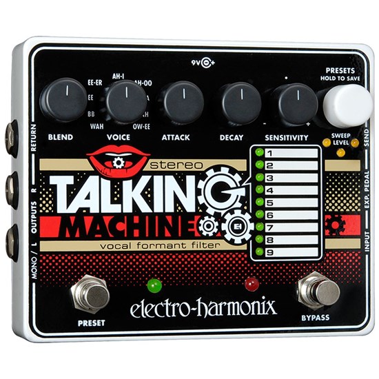 Electro Harmonix Stereo Talking Machine Vocal Formant Filter Pedal