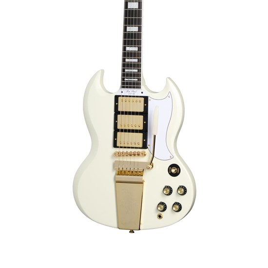 Epiphone 'Inspired By Gibson Custom' 1963 SG Custom Maestro (Classic White) inc Hard Case