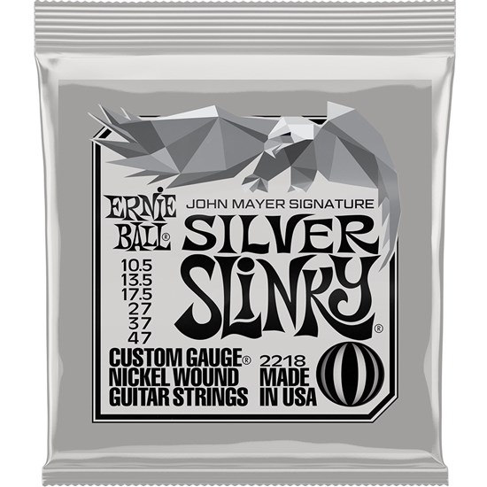 Ernie Ball John Mayer Silver Slinky Wound Electric Guitar Strings - (10.5-47)