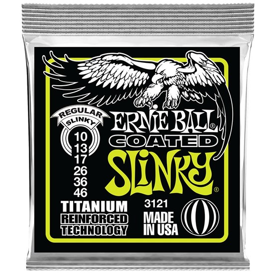 Ernie Ball Extra Slinky Coated Titanium RPS Electric Guitar Strings (10-46)