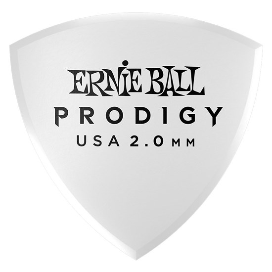 Ernie Ball 2.0mm White Large Prodigy Picks 6 Pack