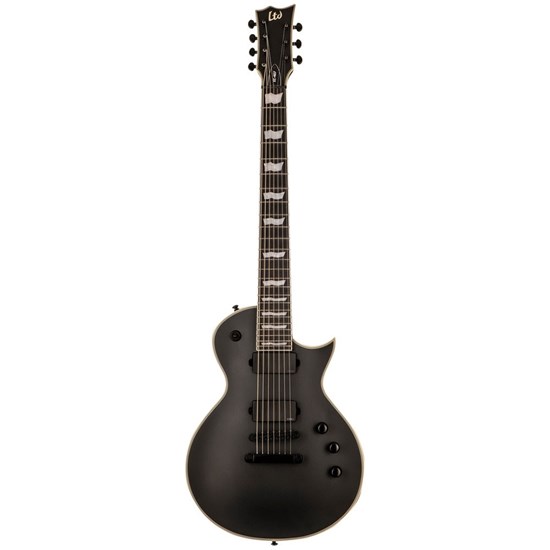 ESP LTD EC-407 7 String Electric Guitar w/ EMG Picups (Black Satin)