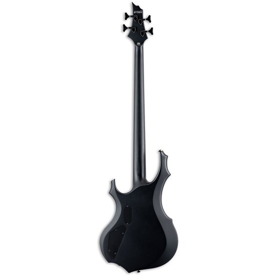 ESP LTD F-4 Black Metal 4-String Bass Guitar (Black Satin)