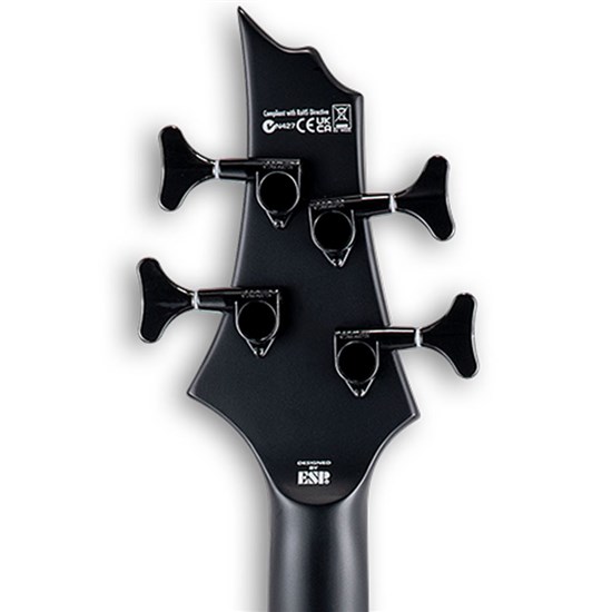 ESP LTD F-4 Black Metal 4-String Bass Guitar (Black Satin)