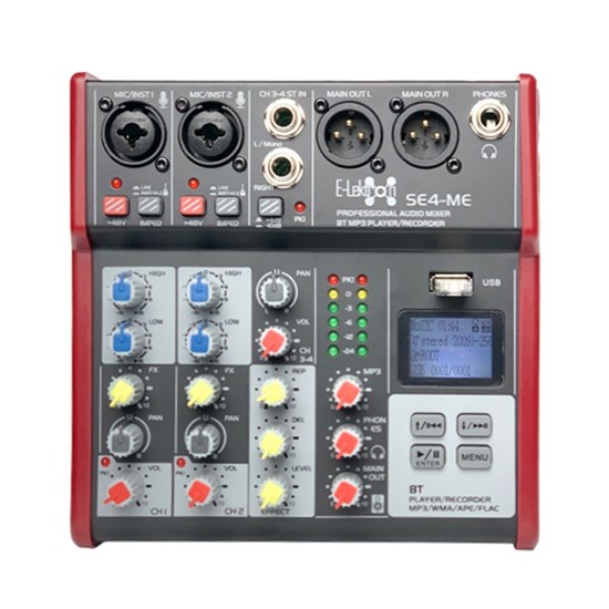 E-lektron IU-2082HH UHF Dual Channel Handheld Mic Set w/ SE-4 Mixer & 2 x XLR Cables