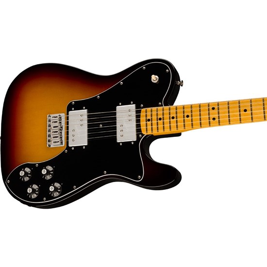 Fender American Vintage II 1975 Tele Deluxe Maple FB (3-Tone Sunburst) inc Case