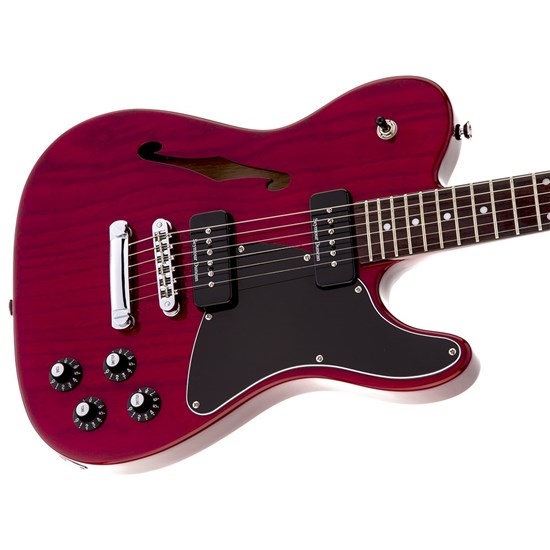 Fender Jim Adkins JA-90 Telecaster Thinline (Crimson Red Transparent)