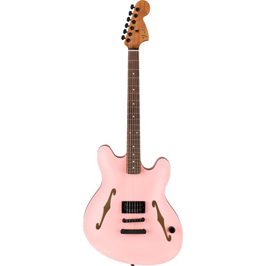 Fender Tom DeLonge Starcaster Rosewood Fingerboard Black Hardware (Satin Shell Pink)