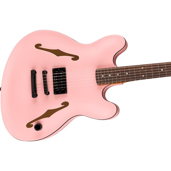 Fender Tom DeLonge Starcaster Rosewood Fingerboard Black Hardware (Satin Shell Pink)