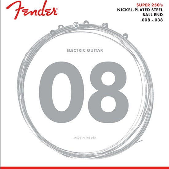 Fender Super 250 Guitar Strings Nickel Plated 250XS (8-38)