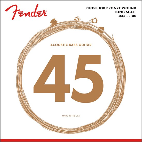 Fender 8060 Acoustic Bass Strings Phosphor Bronze Long Scale (45-100)