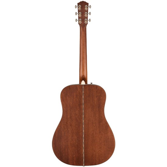 Fender PD-220E Dreadnought Acoustic All Mahogany Ovangkol FB (Aged Cognac Burst)