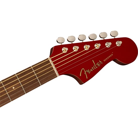 Fender Redondo Player Walnut Fingerboard White Pickguard (Candy Apple Red)